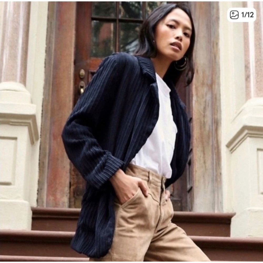 Free People - We The Free | Everly Black Oversized Corduroy Blazer Size M
